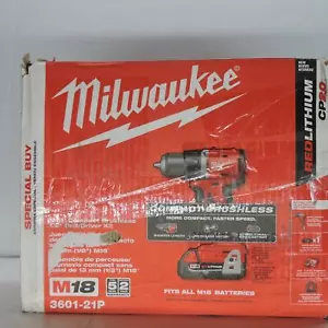 Milwaukee M18 18V Brushless 1/2" Compact Drill/Driver w/1 2.0Ah Battery 3601-21P - Picture 1 of 7