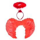 Black White Red Pink Feather Wings Feather Halloween Costume  Adults&Kids