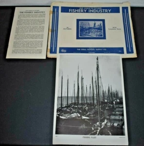 1940 THE FISHERY INDUSTRY IDEAL SCHOOL SUPPLY CO.16 PICS 8x11 + COMPLETE STORY - Picture 1 of 10