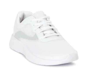 Light Pink White Mesh Sneakers Lightweight Memory Foam Women's Athletic Works - Picture 1 of 12