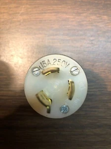 Hubbell 4570C 15A 250V 3W 2P Twist-Lock Male Plug - Picture 1 of 4