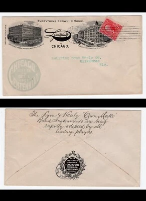 US Chicago Centennial Lyon & Healy Musical Instruments Advertising cover - Image 1 of 2