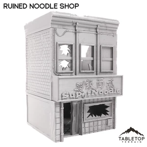 Tienda de fideos en ruinas - ruinas del protocolo de crisis de Marvel - terreno de mesa MCP - Imagen 1 de 7