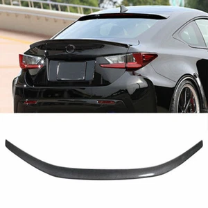 TRD Carbon Fiber Rear Spoiler Wing For Lexus RC200t RC300 RC350 F-Sport 15-21 20 - Imagen 1 de 8