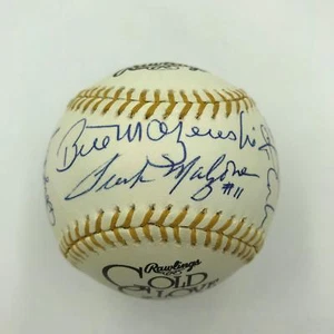 Nice Gold Glove Winners Signed Baseball 19 Sigs Gary Carter Bill Mazeroski - Picture 1 of 6