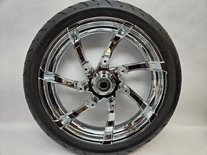 Harley Davidson 2009-2023 CVO rueda delantera cromada 18 x 3,5 agitador 40268-10 fabricante de equipos originales - Imagen 1 de 17