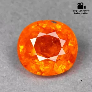 2.90 CT Unbelievable ! ArtyClick Orange Spessartite Gem Mined From Namibia - Picture 1 of 8