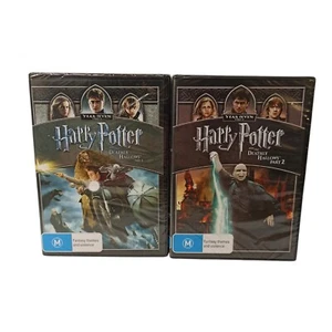Harry Potter & The Deadly Hallows Part 1 2 DVD Hogwarts Magic Wizards R4 New - Picture 1 of 22