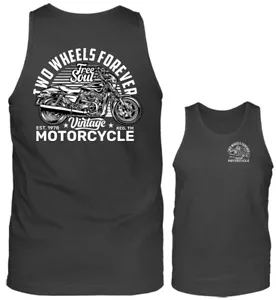 Canotta grafica due ruote Forever moto motociclisti classica Custon bike - Foto 1 di 8