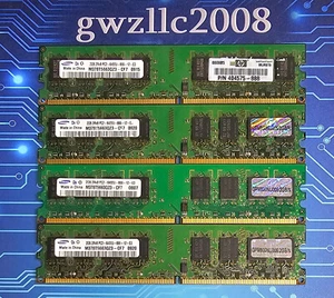 8GB (4x2GB) PC2-6400u DDR2-800MHz 2Rx8 Non-ECC Samsung M378T5663QZ3-CF7 - Afbeelding 1 van 2