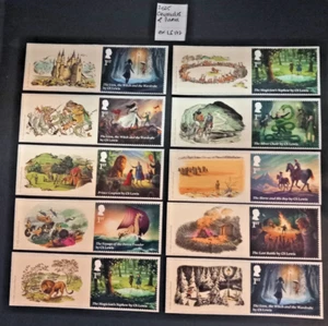 GB 2025~Chronicles of Narnia~1st~Stamp + Label~Set of 10~ex LS172~S/A~MNH~UK - Picture 1 of 2