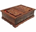 Hand Carved Quran Book Stand and Box (Brown_4.7 Inch X 13.7 Inch X 4.7 Inch)