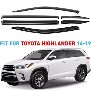 Rain Guards Vent Visors Shade for 2014-2019 Toyota Highlander - Picture 1 of 8