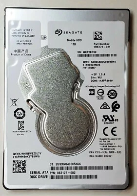 NEW - Original HP 15-BK193MS 1TB Hard Drive 762990-005 ST1000LM035 Intel Models - Image 1 of 4