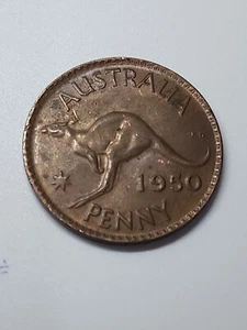 Australian 1950 PENNY unc + - Picture 1 of 4