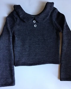 Girls Five Loaves Two Fish Size 12 Gray Long Sleeve Pullover Sweater Casual Top - Picture 1 of 12