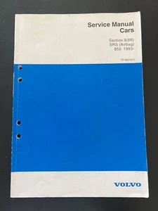 Volvo 850 SRS 1993 1994 manual de servicio - Imagen 1 de 3