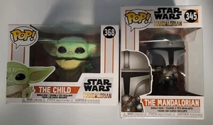 Funko Pop! Lot The Child 368 & The Mandalorian 345 - Picture 1 of 7