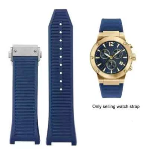 Correa de reloj de silicona para Ferragamo F80 26 mm negra cóncava deportiva pulsera de goma - Imagen 1 de 34