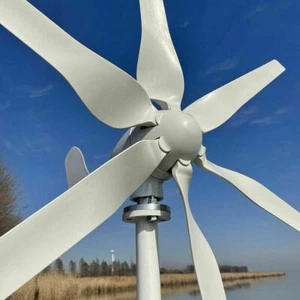 1000W 6 Flügel 12V 24V 48V Windgenerator Windkraftanlage mit MPPT Controller - Bild 1 von 13