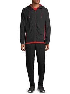 Pantalones de tejido elástico activo para hombre Russell, negros, pequeños (28-30) - Imagen 1 de 5