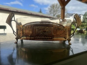 Antike Jardiniere Argentor Wien Metall Jugendstil Obstschale Top! - Picture 1 of 17
