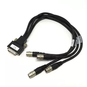 Cognex 300-0232-015R MVS Camera Quad Breakout Cable DB26 to 4x 12-Pin Hirose 15" - Picture 1 of 4