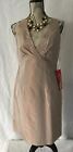 J. R. NITES by CALIENDO Empire DRESS in CARAMEL GOLD COLOR Sz 10 Sleeveless 