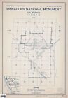 16" x 24" 1940 Map Of The Pinnacles National Monument California