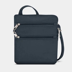 Travelon Anti-Theft Classic Slim Double Zip Crossbody - Midnight - Picture 1 of 8