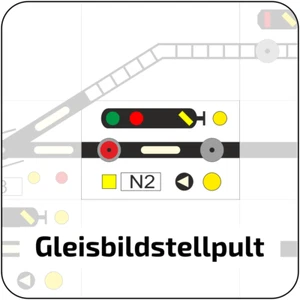 Planungsbogen für Gleisbildstellpult Layout nach SpDrS60 - Bild 1 von 7