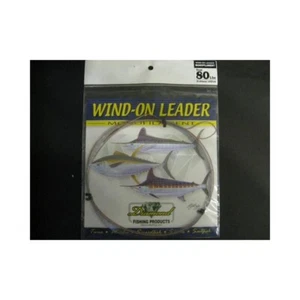 Momoi Leader 90001 Diamond Wind On Leader 80lb 25' Smoke Blue - Picture 1 of 1