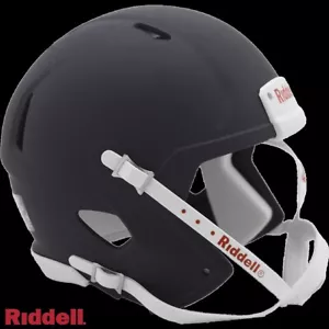 Kit de casco de fútbol americano Mini en blanco Riddell Speed azul marino mate - Imagen 1 de 16