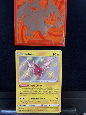 Pokemon Card Rotom SV038/SV122 Shiny Holo Rare Shining Fates 091💎NM💎 - Image 1 of 2