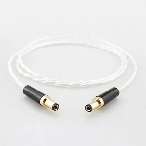 Cable de alimentación de alta fidelidad OCC plateado de 2,1 mm 2,5 mm de CC para Keces lineal - Imagen 1 de 12