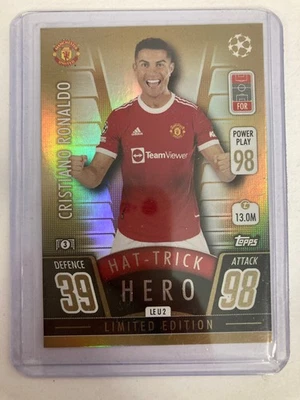 TOPPS MATCH ATTAX CRISTIANO RONALDO MANCHESTER UNITED INSERT . - Bild 1 von 2