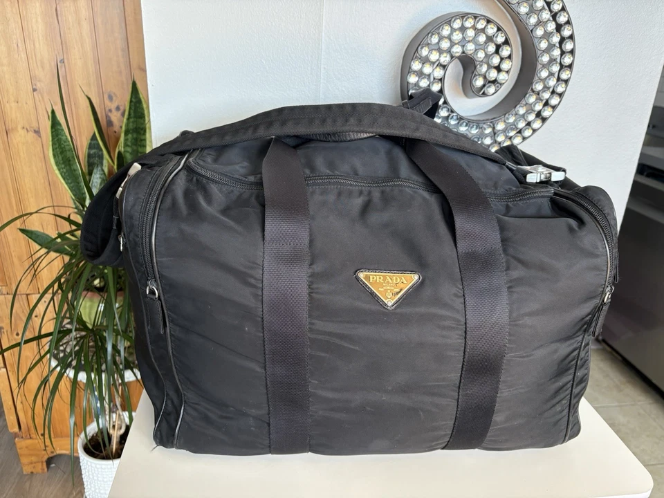 “Prada” Duffel Bag  & Lock & key - Image 1 of 4