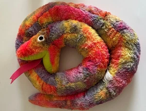 IKEA Djungelorm Rainbow Snake 2m Soft Toy Plush - Vintage RARE 1990s - Picture 1 of 4