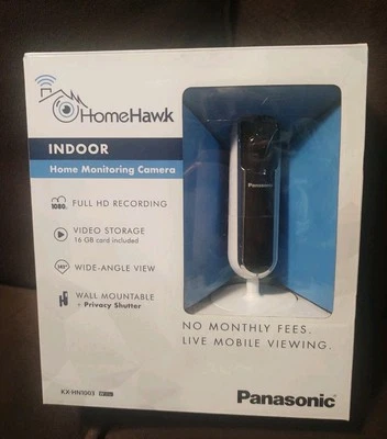 Panasonic Homehawk Indoor 1080p HD Smart Home Monitoring Camera With 16GB Micro - Image 1 of 4