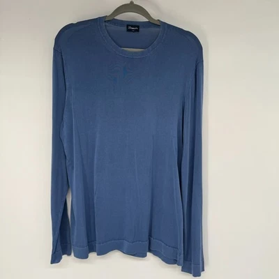 Suéter Drumohr Para Hombres XL 30/GG Azul Cuello Redondo Pullover Algodón Italiano Prendas de Punto Foto 1 de 4