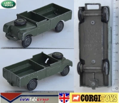 tres ancien land rover 109 wb militaire 1 serie rare 1/43 corgi toys gt britains - Photo 1/4