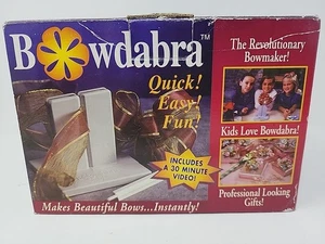 Vintage Bowdabra Bow Maker & Craft Tool Kit with VHS Instructions New In Box NOS - Picture 1 of 6