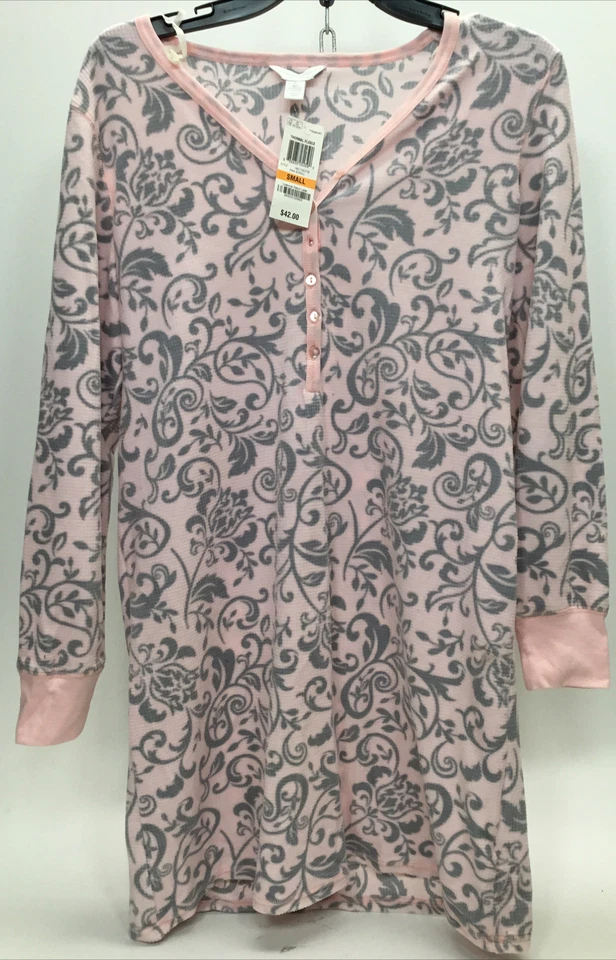 Vellón térmico estampado Charter Club para mujer, pergamino rosa, pequeño Foto 1 de 1