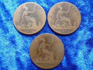 GB Victoria Penny 1894 Harder Date aFair Multi Listing 3 available - Picture 1 of 7