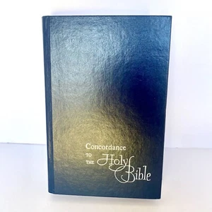 Concordance to the Holy Bible KJV 1960 American Bible Society Blue ABS Vintage - Picture 1 of 9