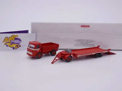 Wiking 0490 02 # Mercedes Benz Pullman Tieflade-SZ " Clark Ruhr Intrans " 1:87 - Bild 1 von 3