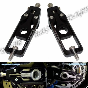 Nero tenditori catena tendicatena kit per YAMAHA FZ-09 MT-09 Tracer FJ-09 XSR900 - Picture 1 of 8