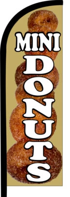 KIT MINI LETRERO BANDERA PLUMA SWOOPER IMPRESO DÚPLEX DONUTS Foto 1 de 4