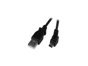 StarTech USBAMB2MD 2m Mini USB A to Down Angle Mini B Cable - Black - Picture 1 of 5