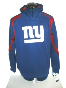 NEW YORK GIANTS PULLOVER HOODIE BOY'S LARGE NFL TEAM APPAREL BLUE NEW with tag - Picture 1 of 7
